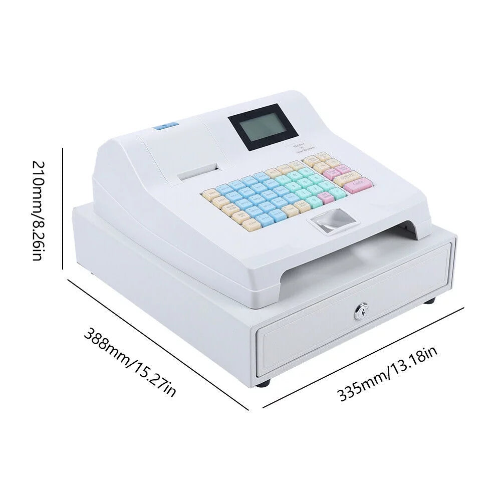 LED Electronic Cash Register 48 Keys with Cash Drawer Y8021
