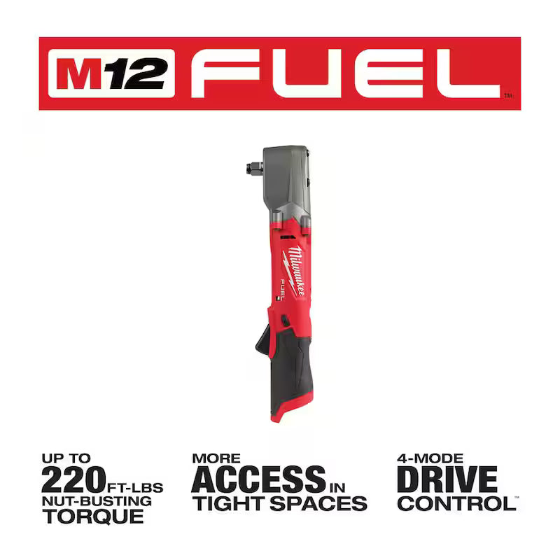 12V Brushless Cordless 1/2 in. Right Angle Impact Wrench Q129773