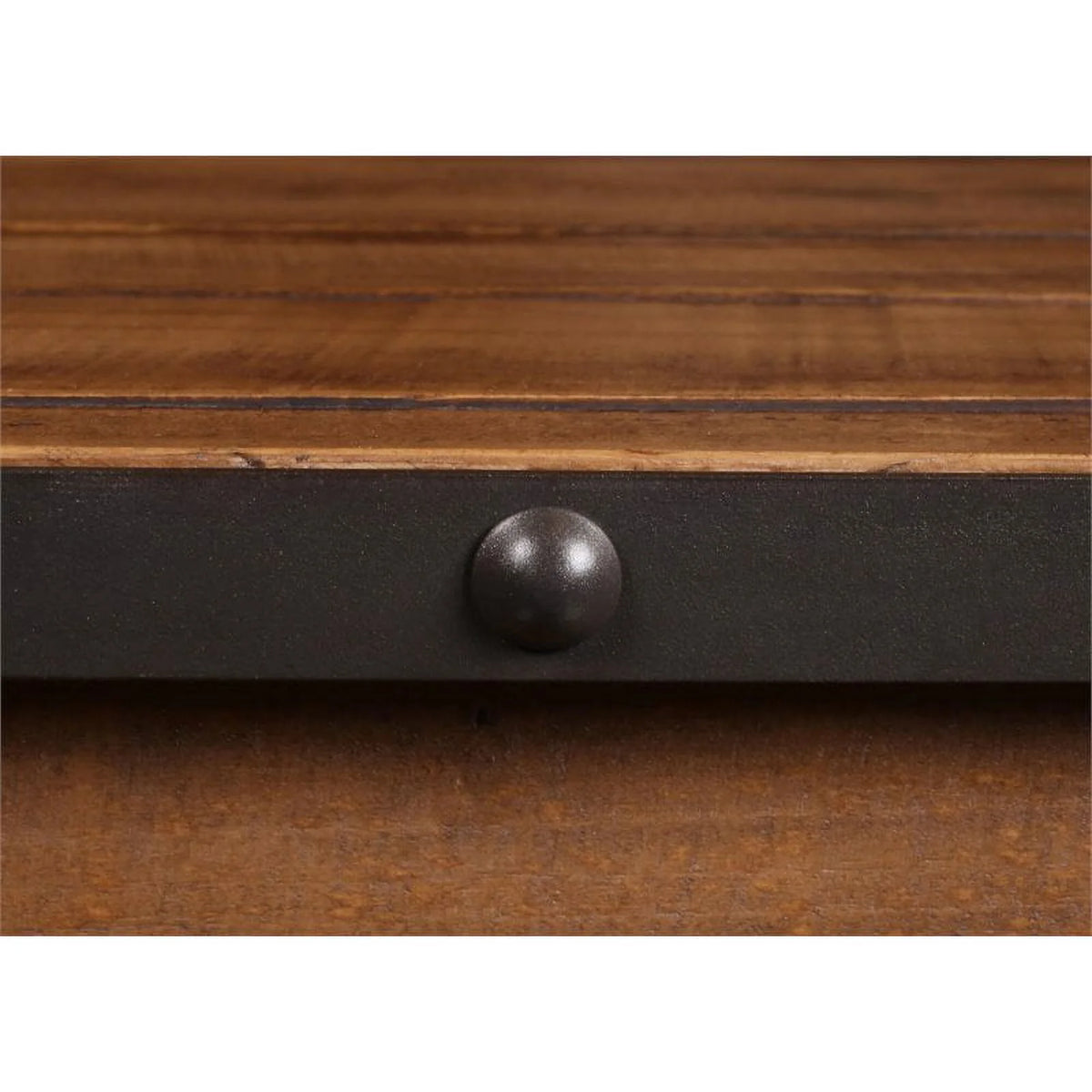 Contemporary Wood End Table with Shelf Set of 2 A926374
