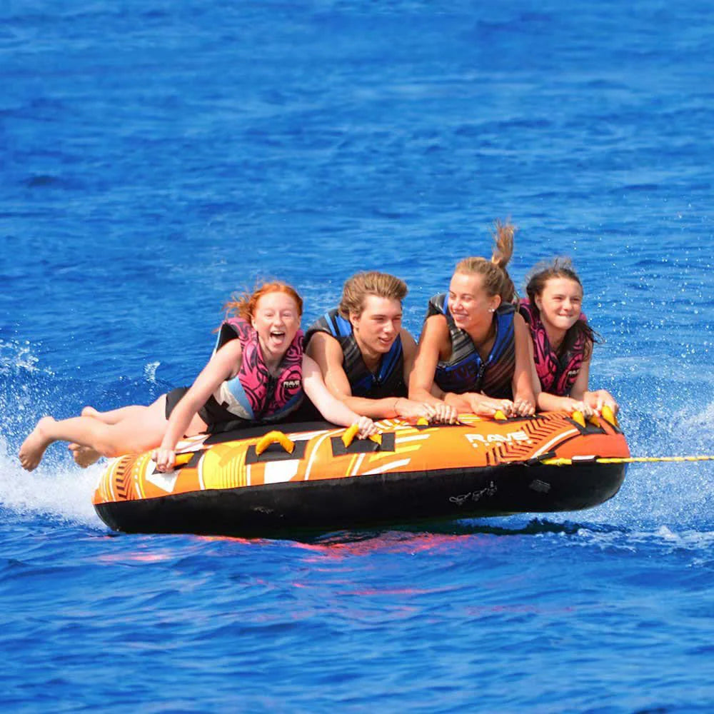 4 Rider Inflatable Water Towable Tube X76882