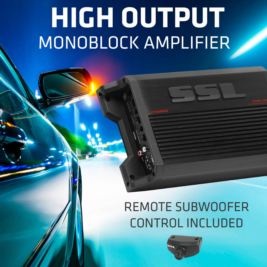 Car Audio Amplifier 1500 High Output 2/8 Ohm G49060
