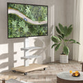 Black Rolling TV Stand with 3 Shelves H3131