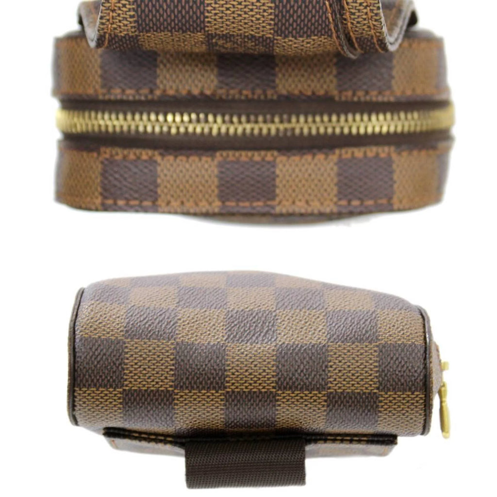 Pre-Owned Damier Ebene Waist Pouch Body Bag J555