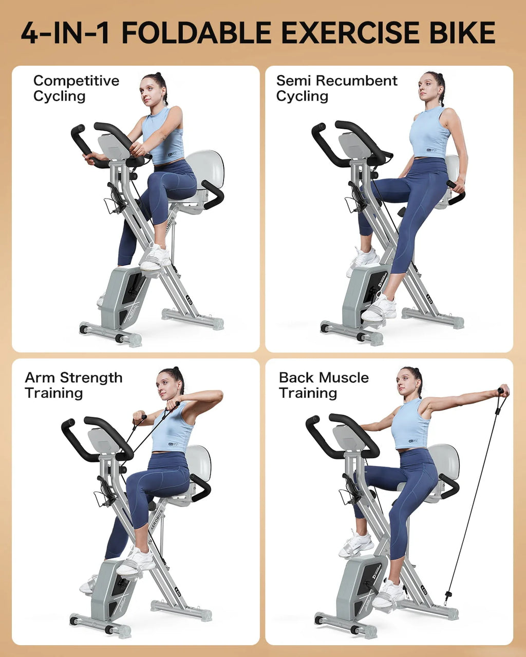 Foldable Magnetic Exercise Bike F2877