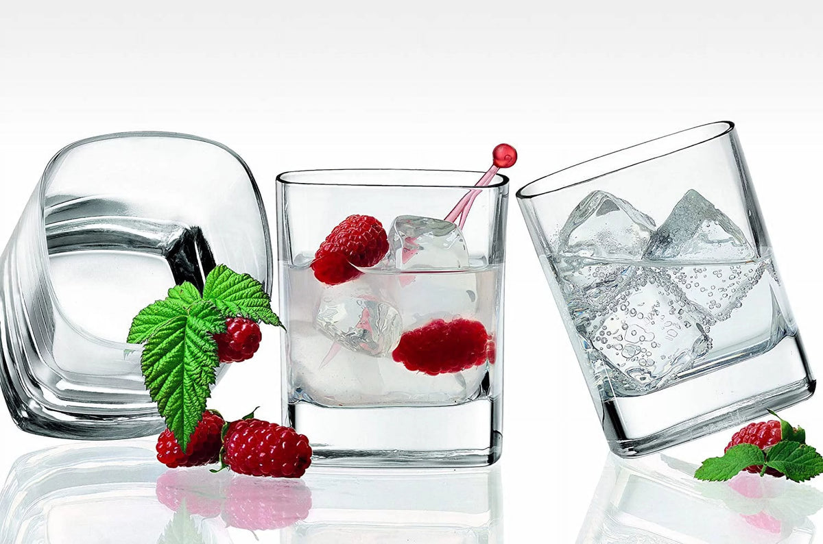 9 Oz Whisky Rocks Glasses Set Of 6 Clear C65541