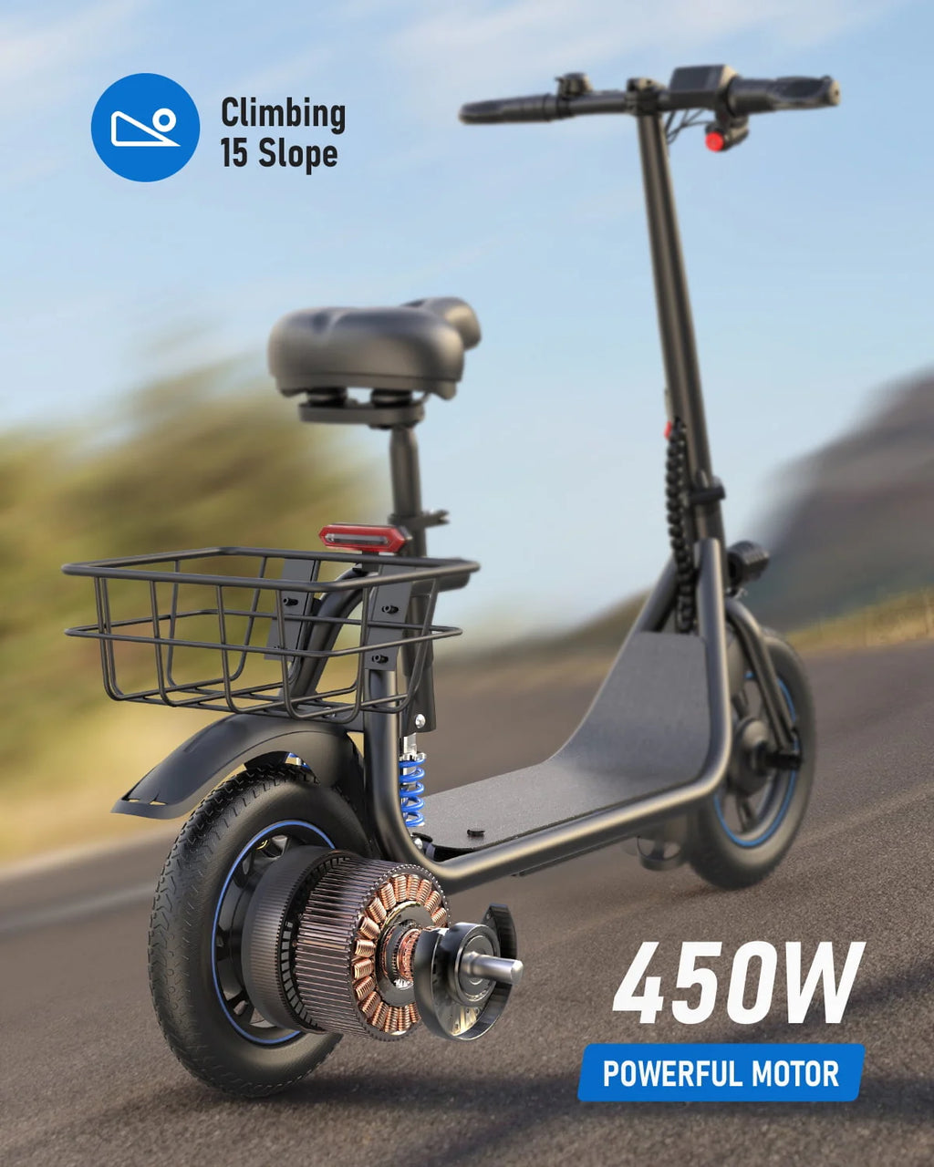 450W Electric Scooter with Seat L8576