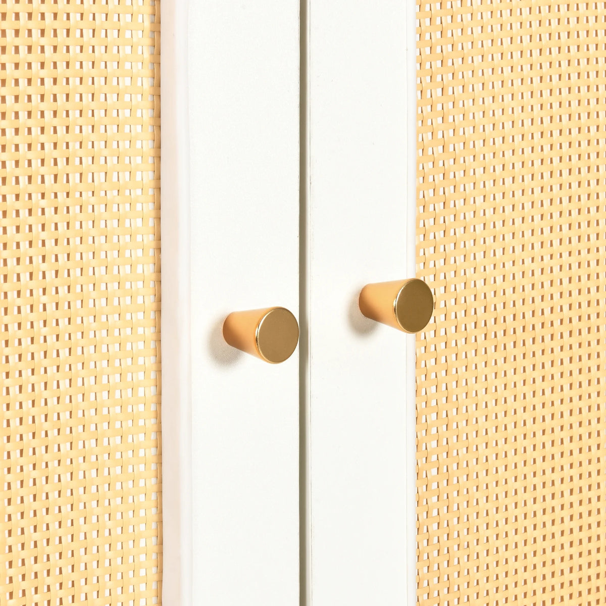 Natural Rattan Armoire Wardrobe Closet Cabinet with 2 Doors A794