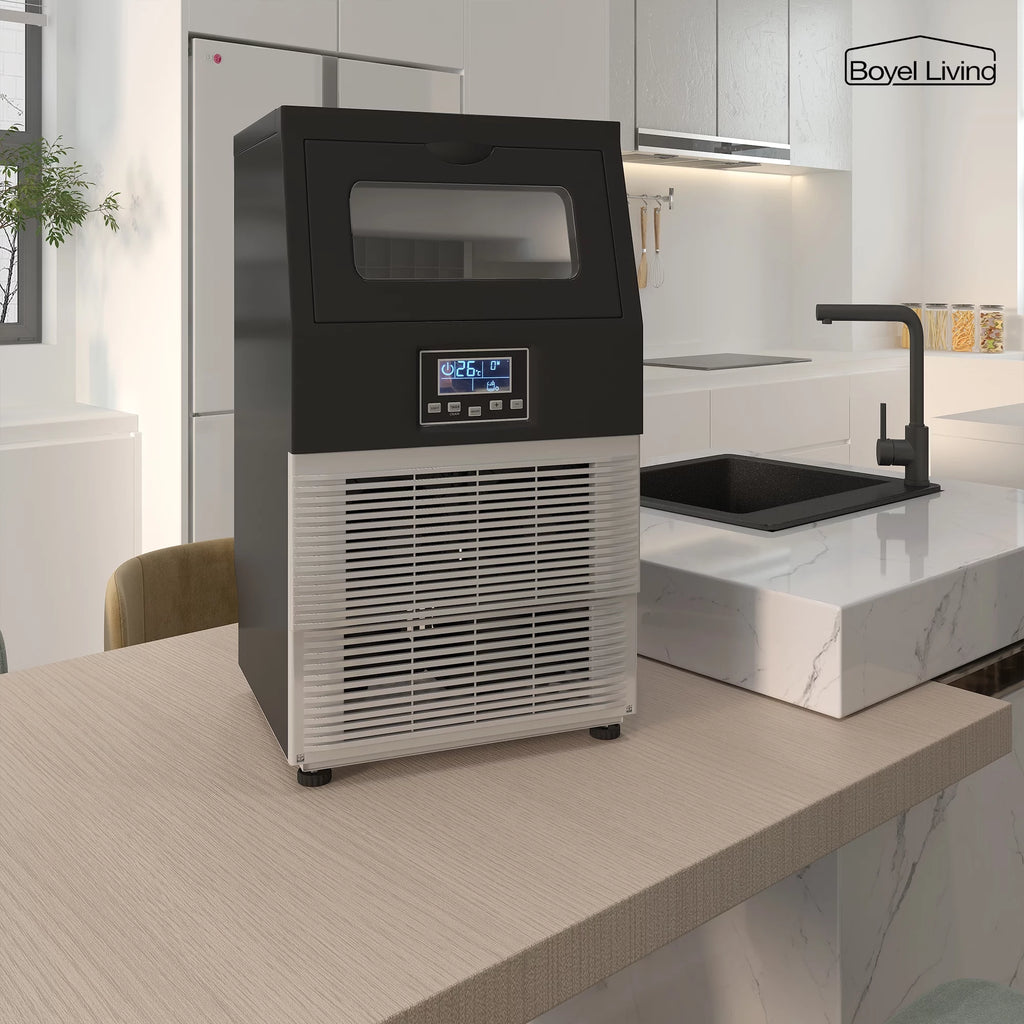 13.6-Inch Commercial Ice Maker 66lbs/24H 9lbs Ice Storage A5448