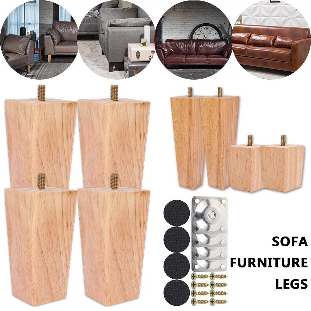 Wooden Furniture Square Tapered Legs X1419